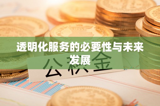 江西透明化服务的必要性与未来发展