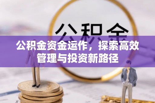 江西公积金资金运作，探索高效管理与投资新路径