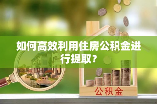 江西如何高效利用住房公积金进行提取？