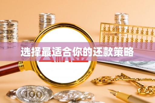 江西选择最适合你的还款策略